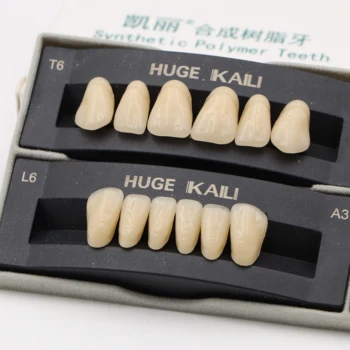 20 sád Dentálne Materiály Protézy Zuby kompletnú Sadu Falošných Zubov, Bielenie Zubov Model Zubné Laboratórium Stomatológia Implantát