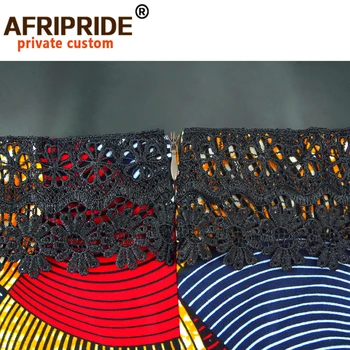 Afripride Africkej Tlače 2 Kusy Sukne Oblek pre Ženy na Mieru Lomka Krku Top+Dĺžka Podlahy Ceruzku Sukne+ Vedúci Zábal A1926011