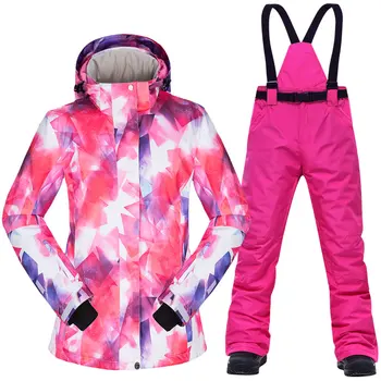 2019 Nové Snowboarding Obleky, Ženy Oblečenie Lyžiarska Bunda A Nohavice Snehu Vonkajší Vetru Nepremokavé Oblečenie, Zimné Lyžiarske Oblek Značky