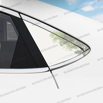 Lsrtw2017 Uhlíkových Vlákien Auto Zadné Okno Trojuholník Panel Styling pre Hyundai Verna Solaris Prízvuk 2017 2018 2019 2020 Príslušenstvo