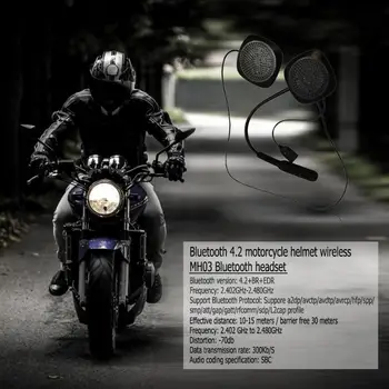 Motocykel Motorky Prilby Bluetooth MH03 Slúchadlá Bezdrôtové Slúchadlá Stereofónny Reproduktor Ruku-zadarmo Slúchadlá Stereofónny Reproduktor