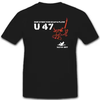 Hot Predaj 2019 Módne Uboot 47 U47 Vojenské Námorné Ponorky Battleship Ponorka O-Neck T Shirt