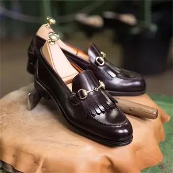 Pánske Topánky Nového roku 2020 Kvalitných Mužov Pu Kožené Bezpečnosti Módne Topánky Muž Vinage Klasické Loafer Topánky Soulier Homme HC708