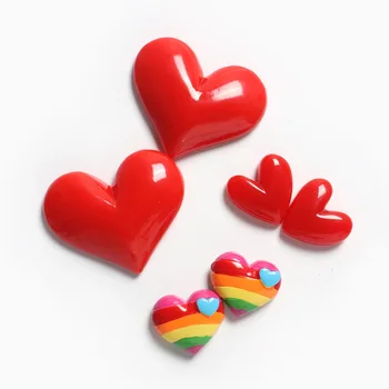 Láska a láska Hlavné Chladnička Dekorácie Vložiť Silný Magnet Magnetické Vložiť Správu Stick Červené Srdce Broskyňa Srdce Dekorácie