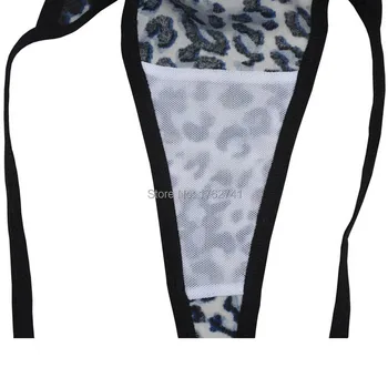 Ženy Leopard Brazílsky Tangas Bikini Remeň Úsek Kúzlo Jemnú Bielizeň, Nohavičky