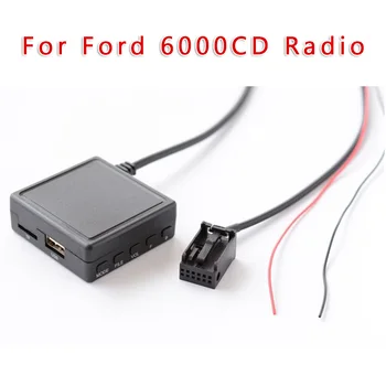 Vysoká Kvalita 12Pin Auto AUX, USB TF. Mikrofón Handsfree, Audio Bluetooth5.0 Kábel Adaptéra Mikrofón Pre Ford 6000CD Rádio