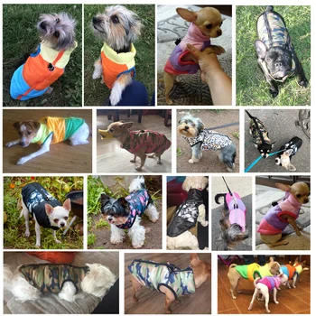 Teplé Psie Oblečenie Pre Malého Psa Vetru, Zime Psa Kabát Čalúnená Bunda Oblečenie Šteňa Oblečenie Vesta Yorkie Chihuahua Oblečenie 35