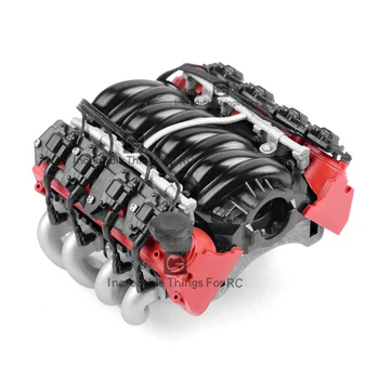 RC Auto LS7 V8 Simulovať Motora Chladenie Motora Fanúšikov Radiátor Držiak pre 1/10 RC Crawler TRAXXAS TRX4 TRX6 AXIAL SCX10 90046 VS4