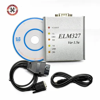 2019 Najnovšie ELM327 Kovové V1.5/V1.5a OBD2 Auto Diagnostický Nástroj ELM 327 Kovové USB Rozhranie Code Reader Skener Doprava Zadarmo