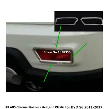 Pre BYD S6 2011 2012 2013-2017 auto detektor ABS Chrome kryt výbava späť chvost zadné hmlové svetlo na čítanie rám stick časti 2 ks