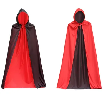 Halloween módne cape kabát Cosplay Kostým Farbou Double Face Pirát Cape Smrti Plášť накидка женская