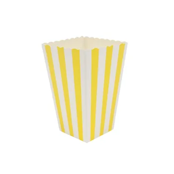 12pcs Popcorn box farebné chevron pruhy dot Rose Gold Darčeka Strany Prospech Svadobné Pop corn dieťa party dekorácie, cukrovinky, box