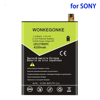 WONKEGONKE 4100mah LIS1579ERPC Batérie Pre Sony Xperia C5 Ultra / Dual E5506 E5553 E5533 E5563 Plus Z3+ E6553 Z4 E6533 batérie