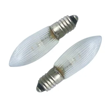 Balenie 12 E10 Náhradné LED Žiarovka sviečkach Žiarovka pre Ľahké Reťazce 10 V