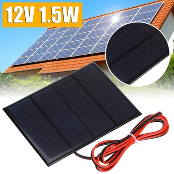 Mini Solárny Panel 12V 1.5 W Malých Buniek Modul Nabíjačku DIY Solar Panel Vonkajšie Plnenie 115x85mm