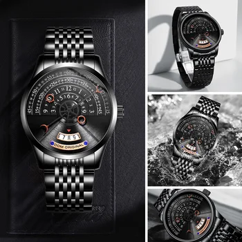 DOM tvorivé osobnosti pánske hodinky mechanické hodinky pánske mechanické hodinky luxusné pánske hodinky z nerezovej ocele M-1335