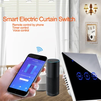 Ewelink APLIKÁCIE Smart Home WiFi Elektrické dotyk Žalúzie, záclony prepínač, Ovládanie telefónu Hlasom Alexa Echo pre Mechanické Obmedzenie Žalúzie Motora