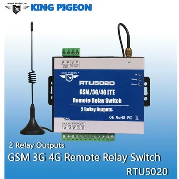Bezdrôtové Relé Spínač, 3G, 4G SMS Diaľkové ovládanie s 2 Relé Výstupy pre Street Light Automatizácia Kontroly RTU5020