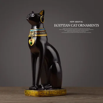 Egyptský Mačka živice plavidlá vintage domova Modern Vintage Baster bohyne boh faraóna figúrka socha stolové ozdoby Darček