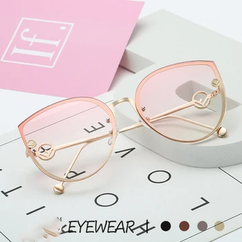 2021 Ženy, slnečné Okuliare bez obrúčok UV400 Dizajnér Značky Vysokej Kvality Gradient Slnečné Okuliare Žena oculos
