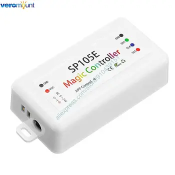 Magic-LED SP105E Bluetooth LED Controller DC5-24V Andorid iOS APP Control pre WS2801 WS2811 SK6812 WS2812B Pixelov LED Pásy Svetla