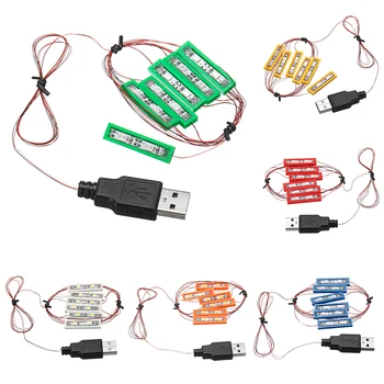 Univerzálny DIY LED Osvetlenie Keramická Súprava MOC Hračky Tehál Hračka s USB Portom 6 Farbu Osvetlenia Auta
