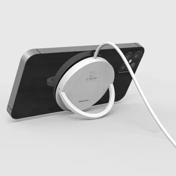 USLION Magnetické Bezdrôtovú Nabíjačku Stolový stojan Pre iPhone 12 Pro Max 12Mini 15W Qi Magsafing Rýchle Nabíjanie Pre Samsung Xiao