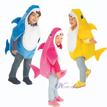 1 Rok - 4 Roky Batoľa Rodiny Shark Deti Detskej Narodeninovej Oslavy Halloweenu Cosplay Detské Kostýmy