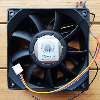 GFB1212VHG 120mm 12V 3.4 12 CM Dvojité ložisko chladiča ventilátor Pre Bitcoin GPU Baník Server Prípade Počítača ETH ťažba Rám plošinu prípade