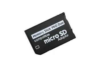 10pcs/veľa Memory Stick Pro Duo Čítačka Kariet Nové Micro SD TF na MS Karty Adaptéra