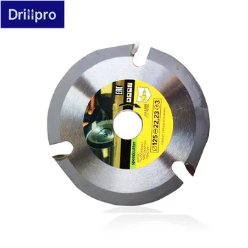 Drillpro 125 mm 3 T Circular Saw Blade Multitool Brúska Videl Disk Karbidu Sklopiť Dreva, Rezanie Disk