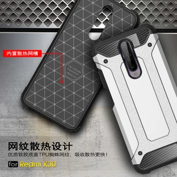 Pre Xiao Mi A3 Prípade Poco X2 Redmi K30 Prípade Anti-knock Nárazníka Robustný Brnenie Zadný Kryt Silikónové Telefón puzdro Pre Xiao X2 Poco