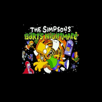 Simpsons, The - Bart to nočná mora Verziu NTSC 16 Bit 46 Pin Veľké Sivé Hra Karty Pre USA Hra Hráčov
