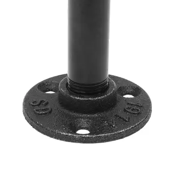 1PCS L držiak na stenu mount polica retro vintage čierna železa priemyselné potrubia police držiak domov dekoratívne úložný stojan