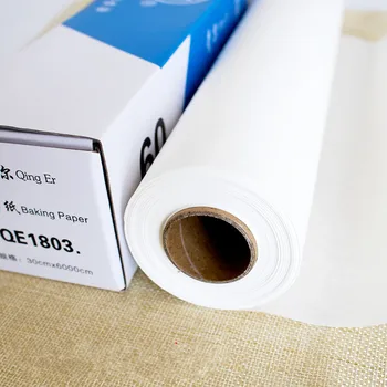 Olej papier na pečenie pre domácnosť silikónový olej papier grilovanie papier grilovanie olej sací papier rúra tinfoil oilpaper 30*1000c