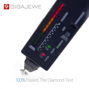 GIGAJEWE D VVS1 0.2-0.4 ct 3.5-4.5 mm Kolo Výborný Strih Moissanite Voľné Diamond Test Prešiel Lab Klenot Pre Šperky Robiť