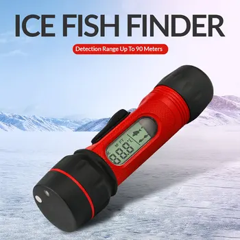 Nové Prenosné Ryby finder Echo Zdravšie 0.8-90m Hĺbka Digitálne Rukoväť Snímača Snímač Sonar Bezdrôtový Ice lov Rýb vyhľadávanie
