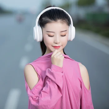 Over-ear Bezdrôtové Slúchadlá 800mAh Bluetooth Headset Skladacie Slúchadlá Nastaviteľné Slúchadlá S Mikrofónom Pre mobilný telefón, PC