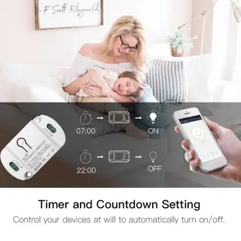 Nové 10A Wifi Prepínač pre Tuya Inteligentný život App Časovač Smart Home Automation Hlasové ovládanie Práce s Alexa Domovská stránka Google