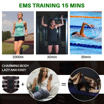 ABS Stimulátor Muscle Toner EMS Brušný Pás Tonizujúci Školenia Telo Fitness Tvarovanie Svalov Stimulátor Muži Ženy Rameno Nohu Tréner