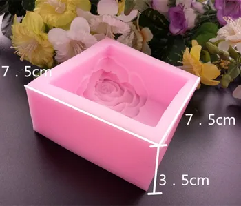 2018 Nové Rose Silikónové Mydlo Formy Sviečka Formy 3D Kvet Silikónové Formy na Mydlo Torte Čokoláda Remeselnú Výrobu