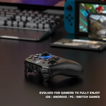 GameSir T4 Pro Bluetooth Herný ovládač 2.4 GHz Wireless Gamepad sa vzťahuje na Nintendo Prepínač Apple Arkády a Pfi Hry