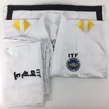 Taekwondo ITF Asistent Inštruktor Jednotné Dobok S 1 až 3. Dan Listov
