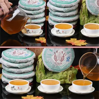 Čínsky 2008 Rok LogYu Yunnan Menghai Surové Puer Čaj, Koláč Dragon Pu er 100g S Rastlinnými Aróma Sheng Pu erh Čaj Puerh Zelené Potraviny
