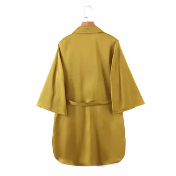 Jeseň lete nové žlté tvaru pás vintage vianočné sexy zaraing-štýl za 2020 ženy sheining vadiming party šaty X3375