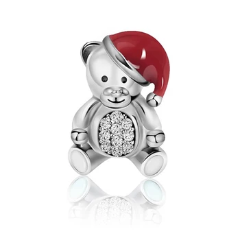 2018 NOVÉ 925 Sterling Silver Šperky, Prívesky Roztomilý Zirkón Hračky Little Bear Charm originálnym Dizajnom Perličiek Náramok 11021-11040