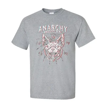 Anarchia T-Shirt pre Mužov Všetkých Bavlna Jeseň Topy Tees Normálne Tee-Tričká Krátky Rukáv 2020 Zľava O-Krku Kvalitné Tričko