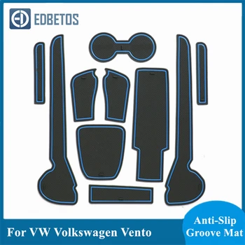 Brány Slot Pohár Rohože Pre VW Volkswagen Vento Dvere Groove protišmykové Podložky Príslušenstvo Držiaky Gumy Mat Auto Produkty