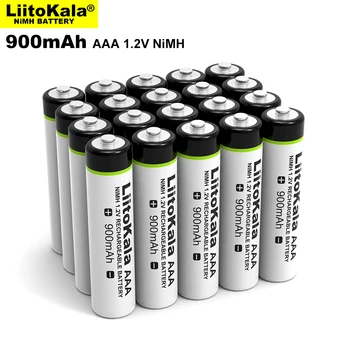 10PCS Pôvodné LiitoKala 1.2 V AAA 900mAh NiMH Dobíjacie Batérie pre Baterky, Hračky,Diaľkové ovládanie