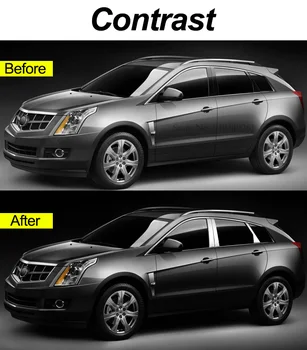 Pre Cadillac SRX 2010-2018 Nehrdzavejúcej Ocele B+C Center Piliere Chránič Kryt Trim Dekorácie Rámy Auto Príslušenstvo 6Pcs